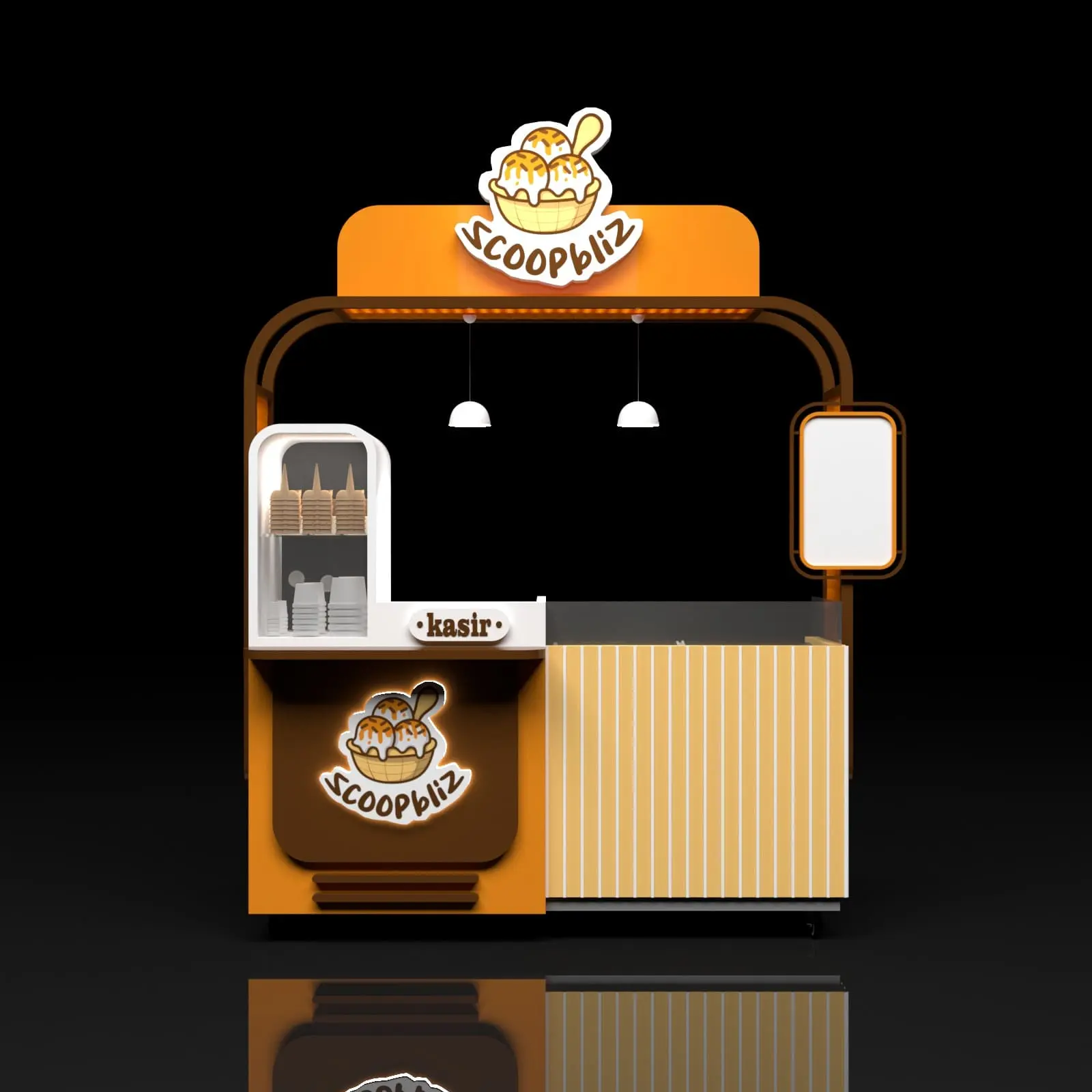 Desain Outlet Kuliner Modern - AFARCHITECT.ID